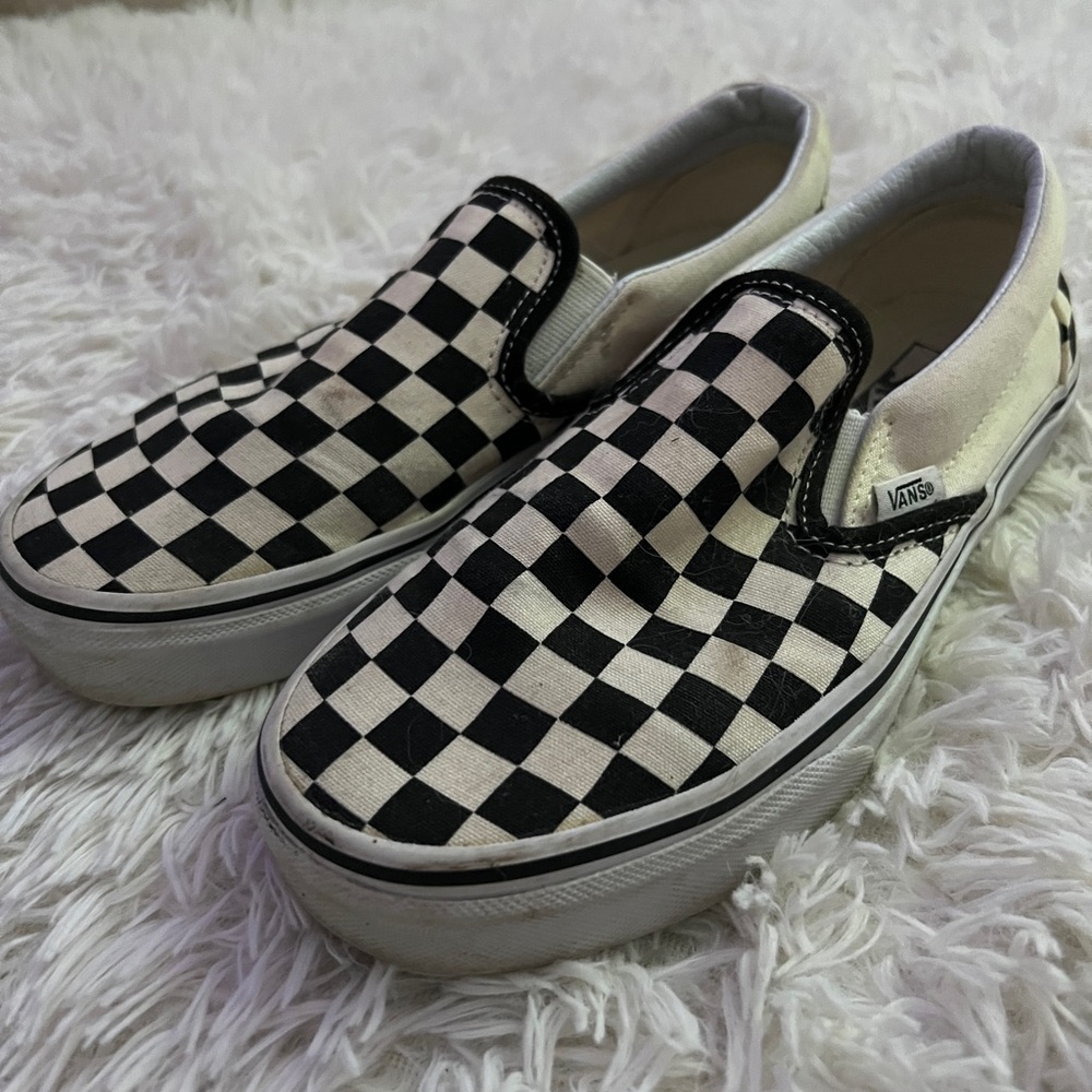 VANS checkered slip on shoe
